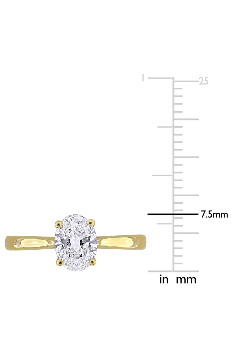 Created Forever Oval Cut Lab Grown Diamond Solitaire Ring, Alternate, color, 