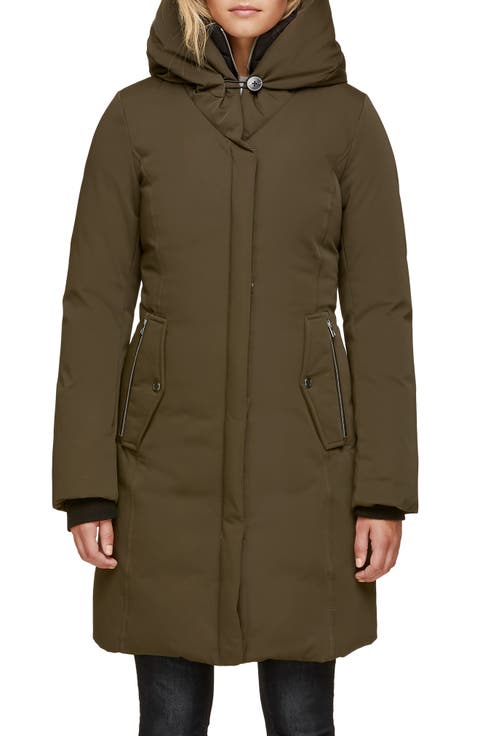 Slim Fit Hooded Down Coat