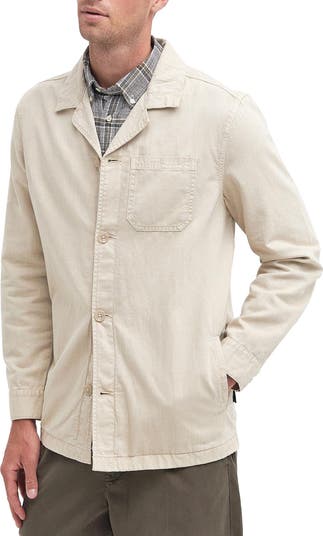 Men’s Barbour Halaman Cotton Long-Sleeve newest Tailored-Fit Overshirt