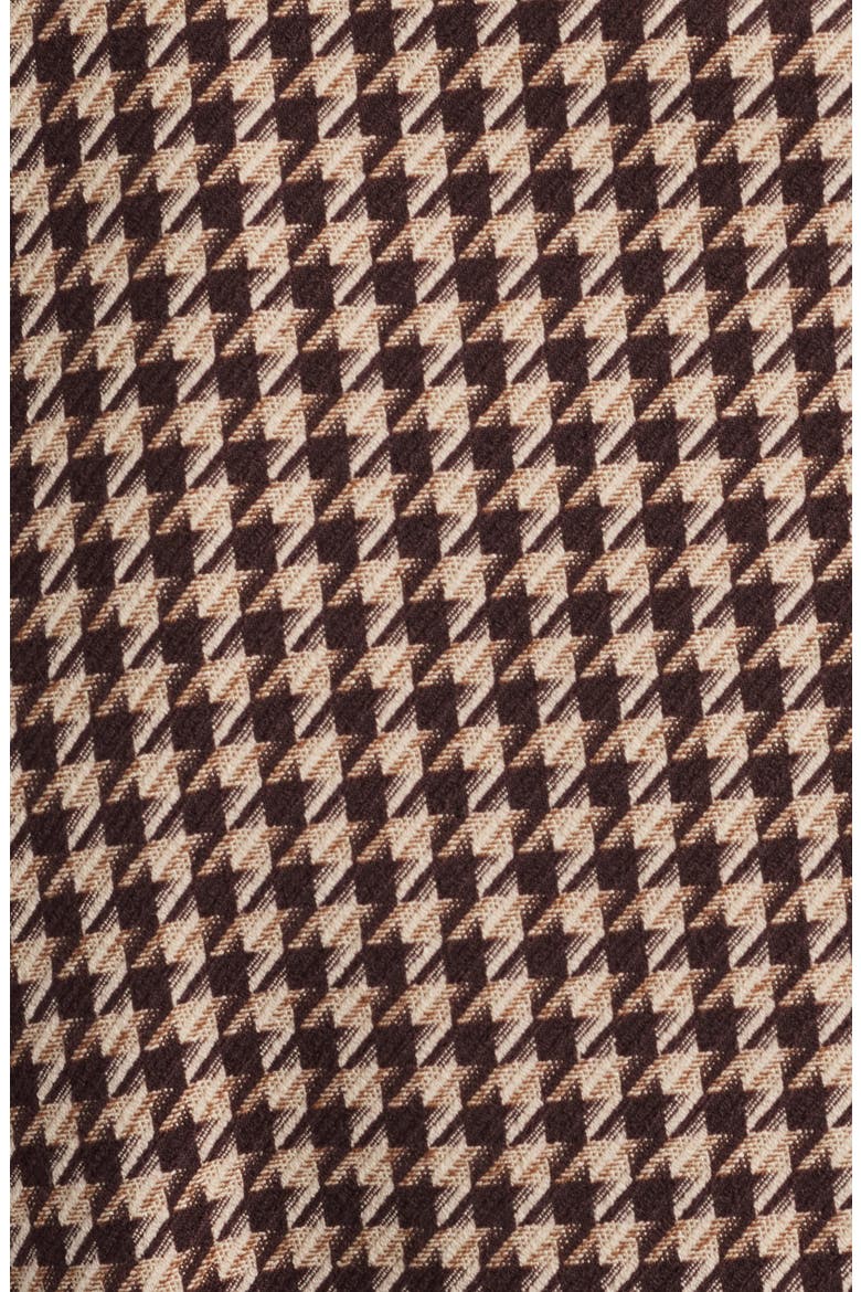 Houndstooth Belted Blazer, Alternate, color, LIGHT COFFEE MULTI