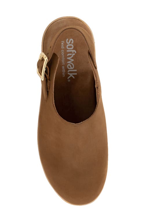 Softwalk ® Fairbanks Slingback Platform Clog In Brown