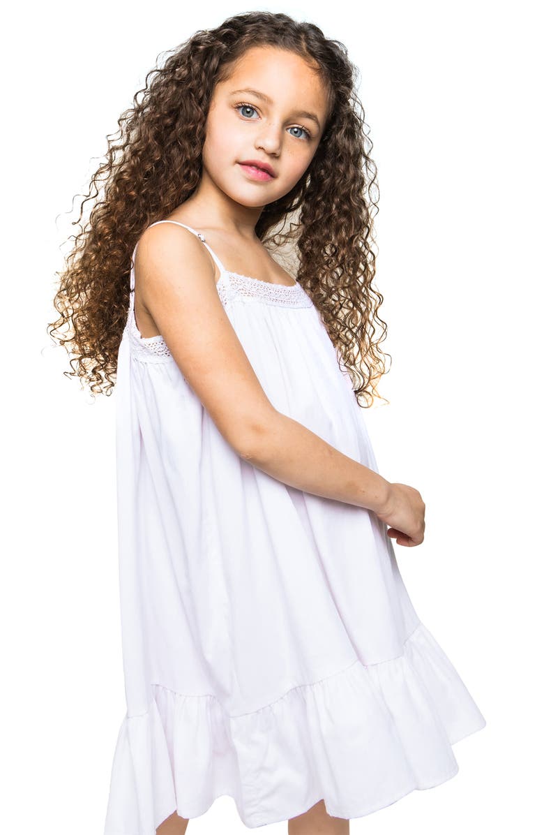 Petite Plume Kids' White Lily Nightgown, Alternate, color, White