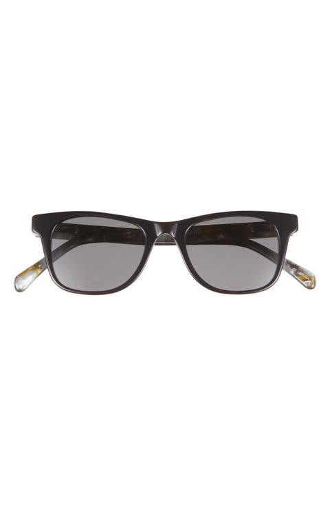 The Director 46mm Small Polarized Square Sunglasses (Average)
