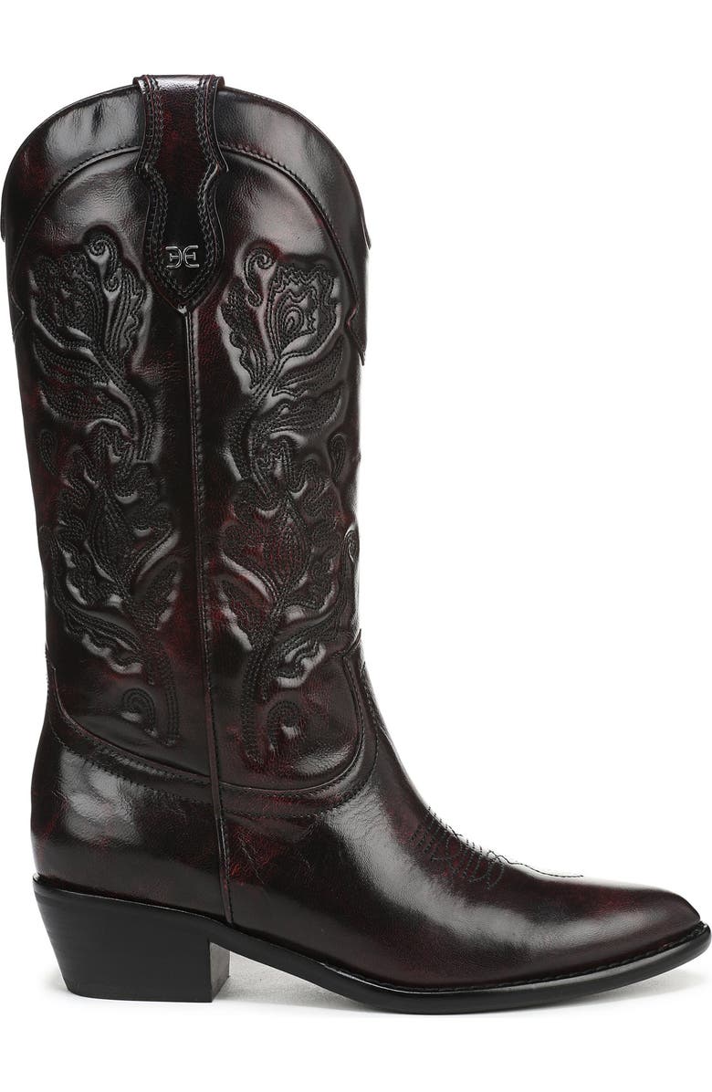 Sam Edelman Rue Western Boot, Alternate, color, Merlot