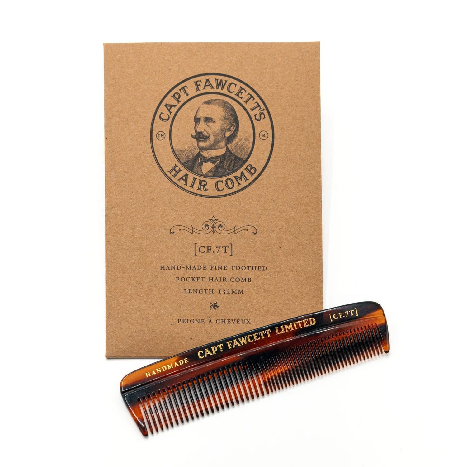 Captain Fawcett Pocket Hair Comb 