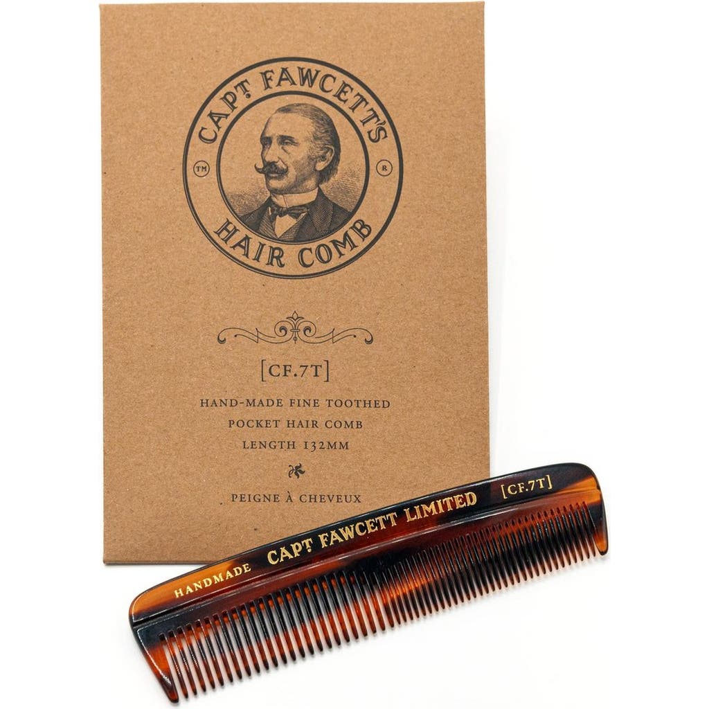 Captain Fawcett Pocket Hair Comb In Brown
