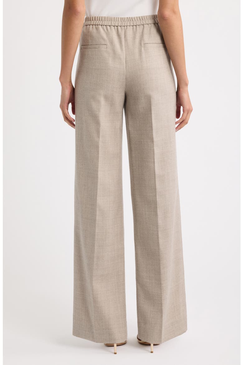 Beck High Waist Wide Leg Wool Pants, Alternate, color, OAT