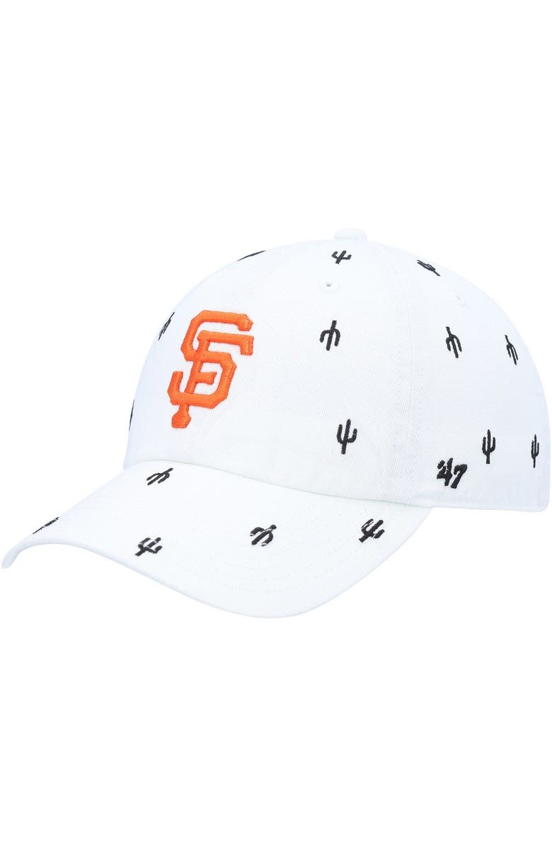 '47 Women's '47 White San Francisco Giants Spring Training Confetti Clean Up Adjustable Hat, Main, color,