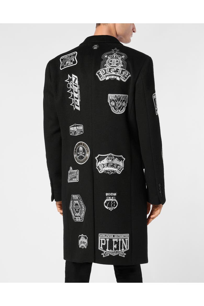 Coat Long Men, Alternate, color, black