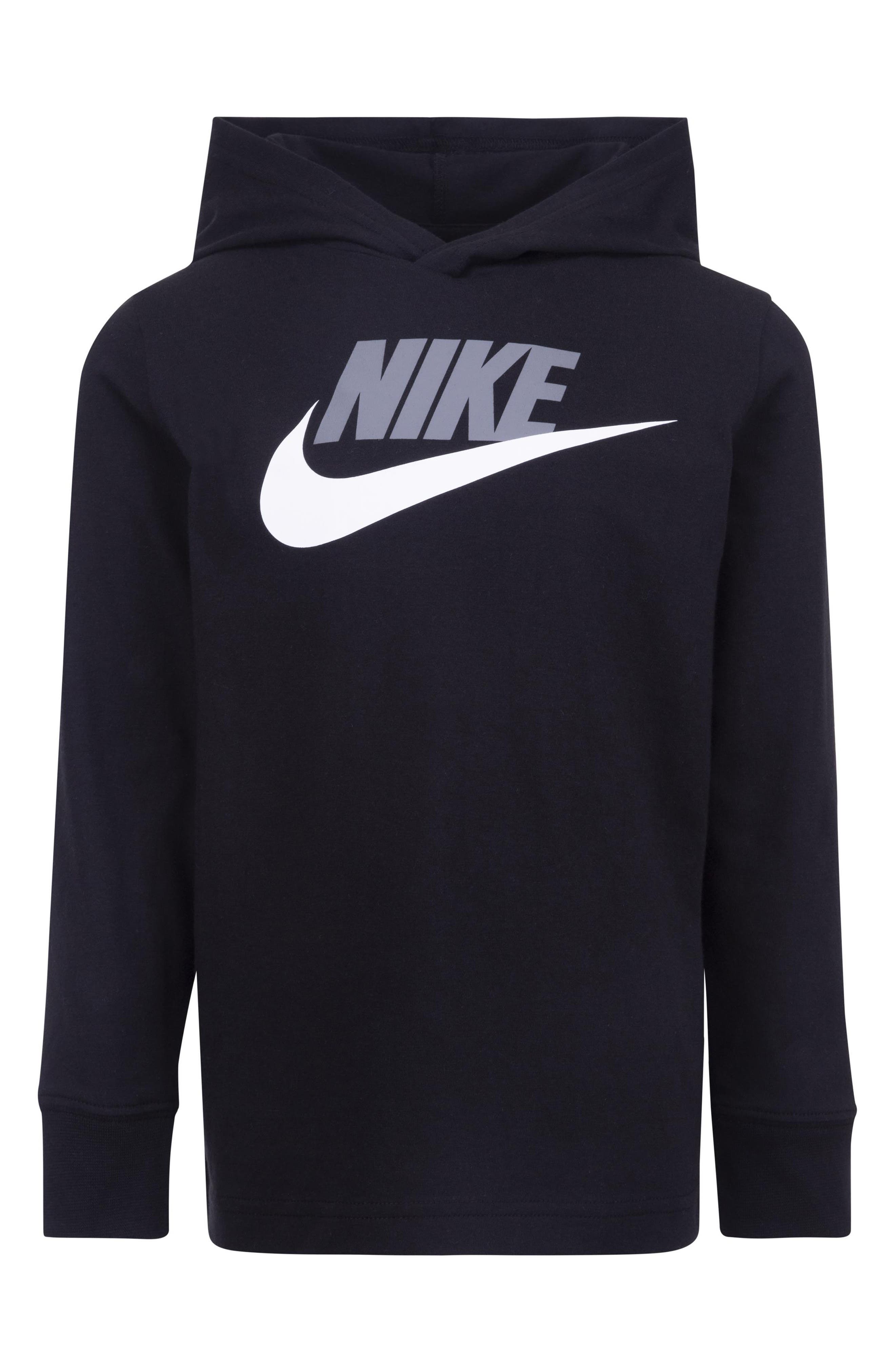 Nike Kids' Futura Hooded Long Sleeve T-Shirt
