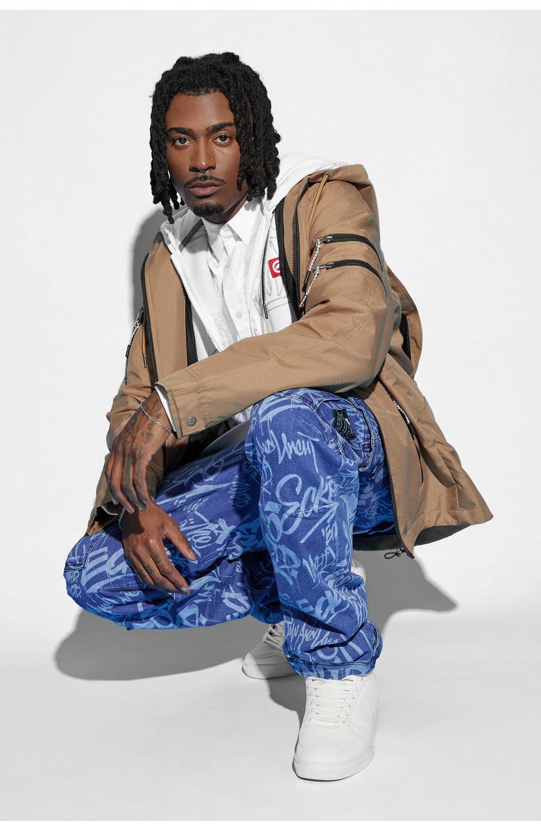 Ecko Unltd. Men's Graffiti Denim Joggers, Main, color, 