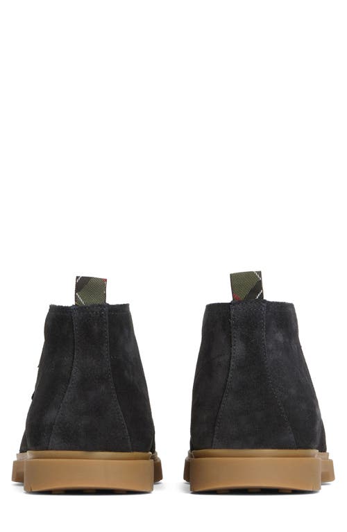 Barbour Tucker Chukka Boot In Navy Suede