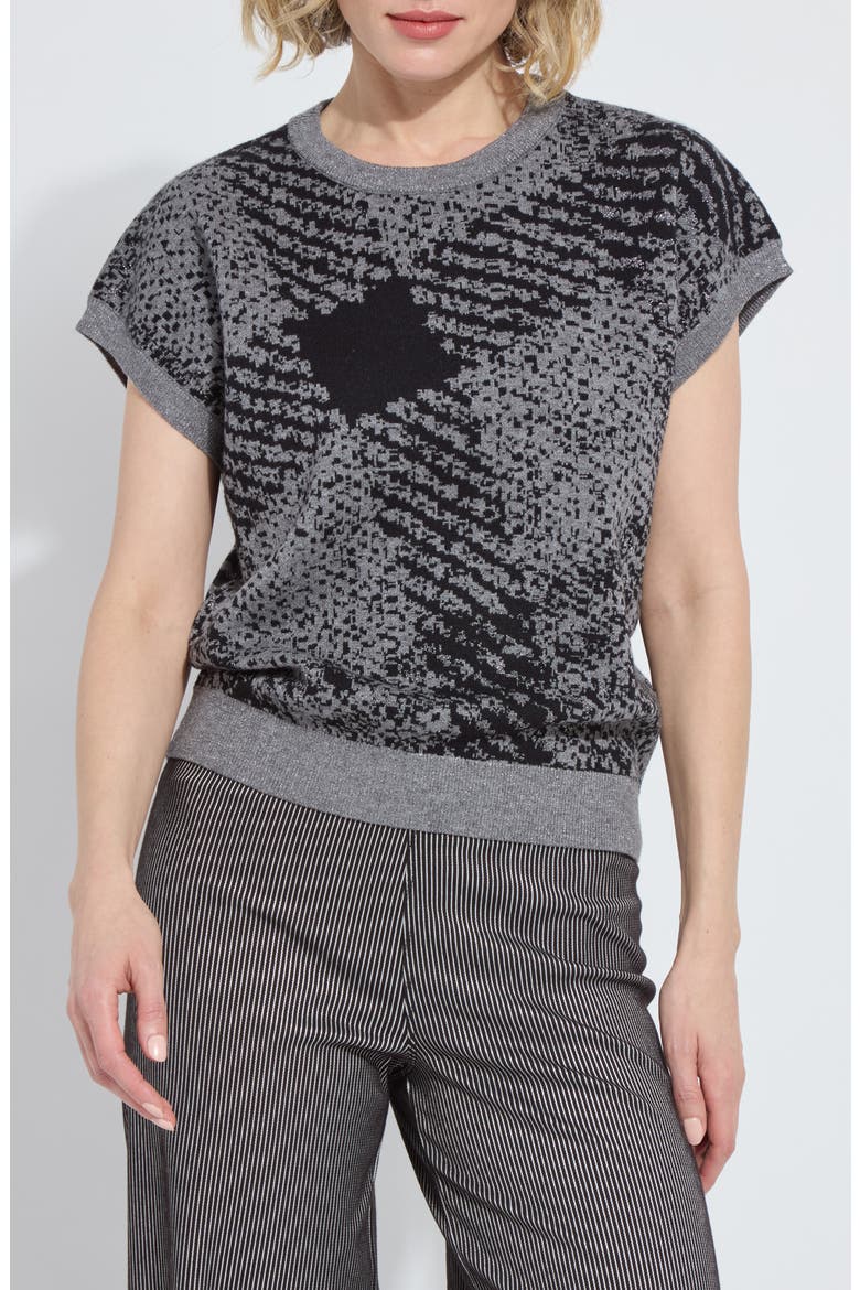 Germaine Pullover Sweater, Main, color, LUREX DIAGONAL PLAID