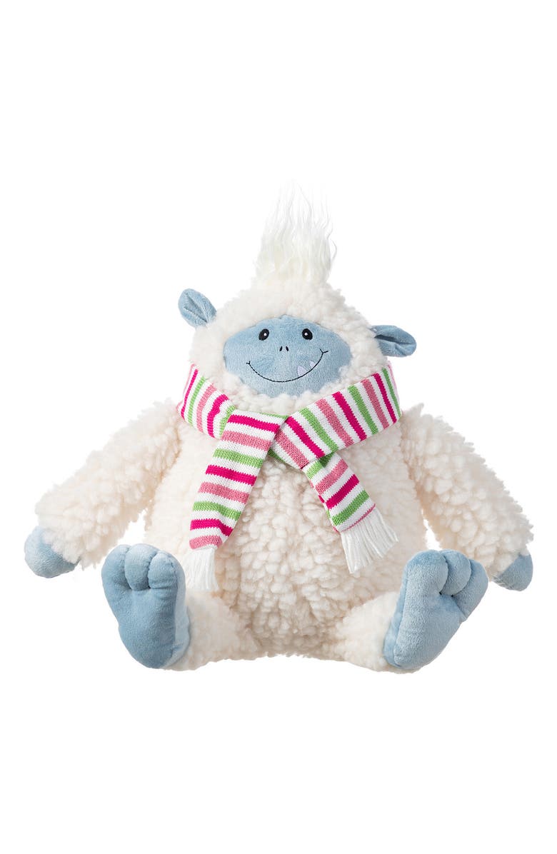 Glitzhome Christmas Fabric Yeti Table Decor, Main, color, 