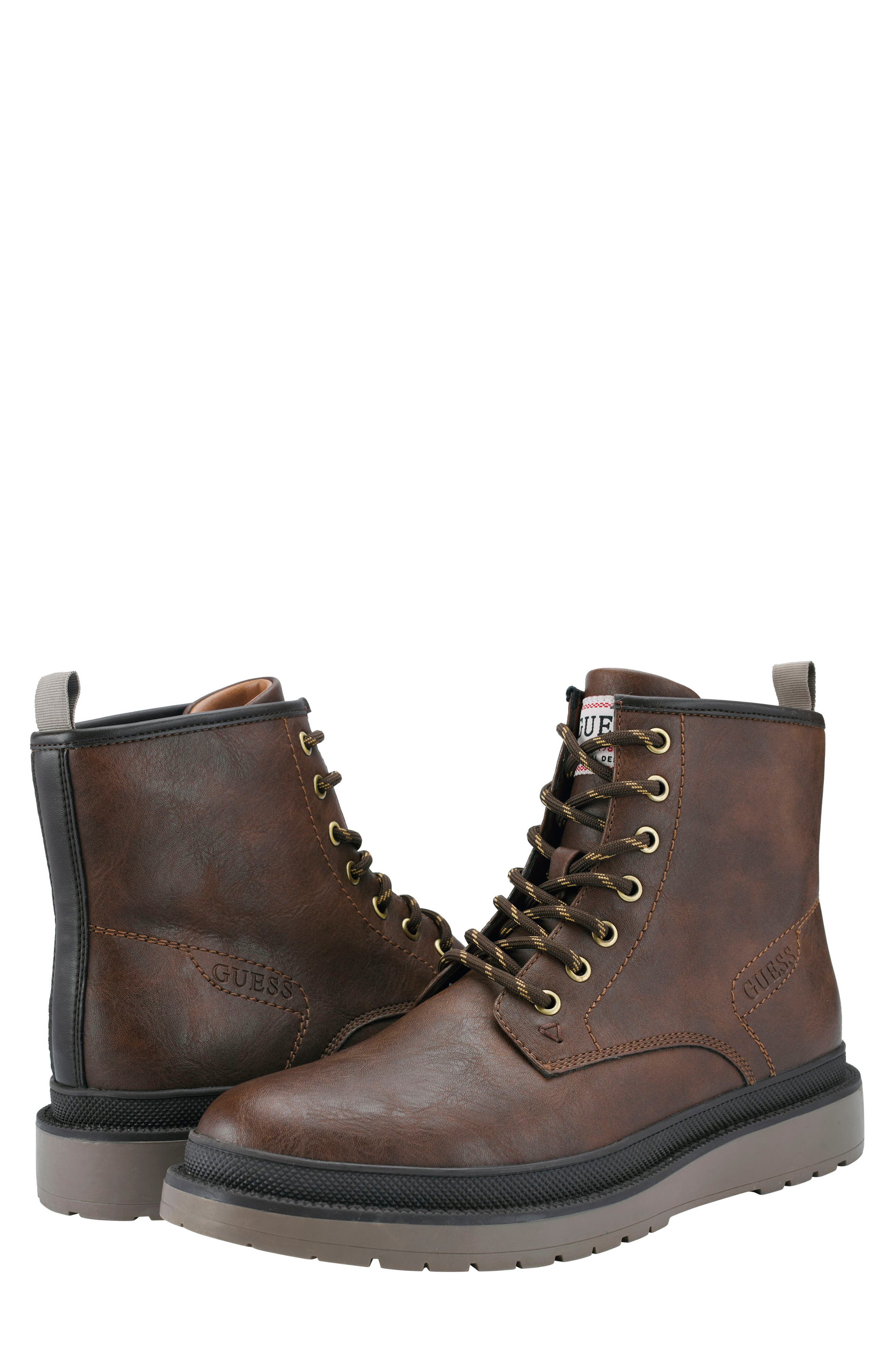 GUESS Citizen Faux Fur Lined Lug Boot, Alternate, color, 