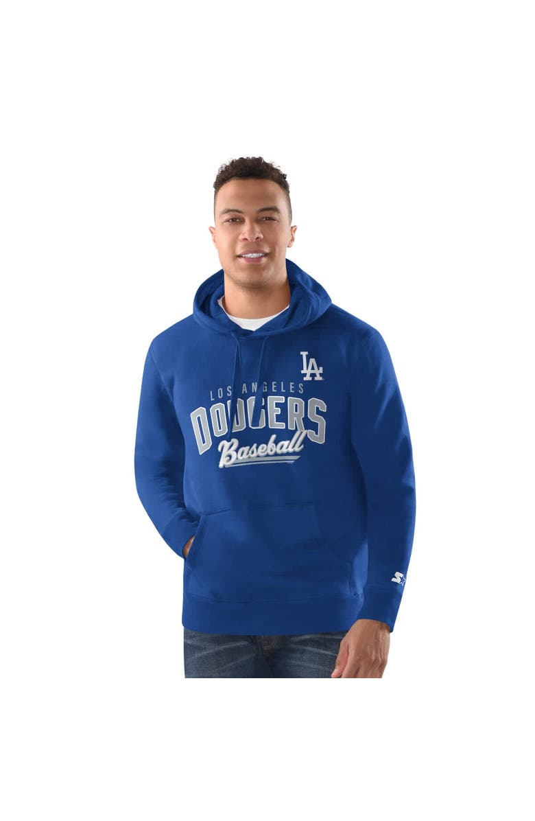 STARTER Men's Starter Royal Los Angeles Dodgers Classic Pullover Hoodie, Alternate, color, Royal