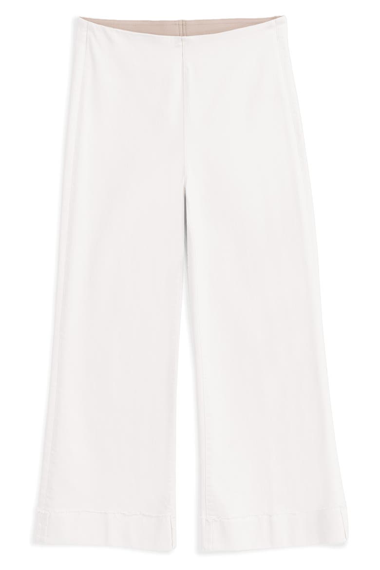 Illusion Wide Leg Cuffed Jeans, Main, color, ANTIQUE WHITE