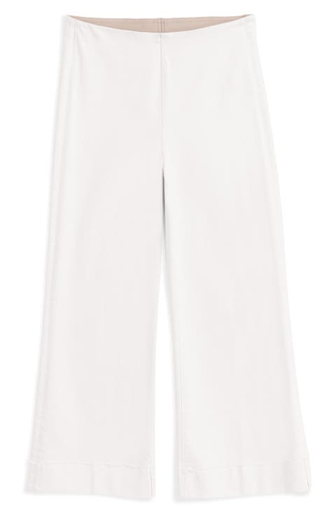 Illusion Wide Leg Cuffed Jeans