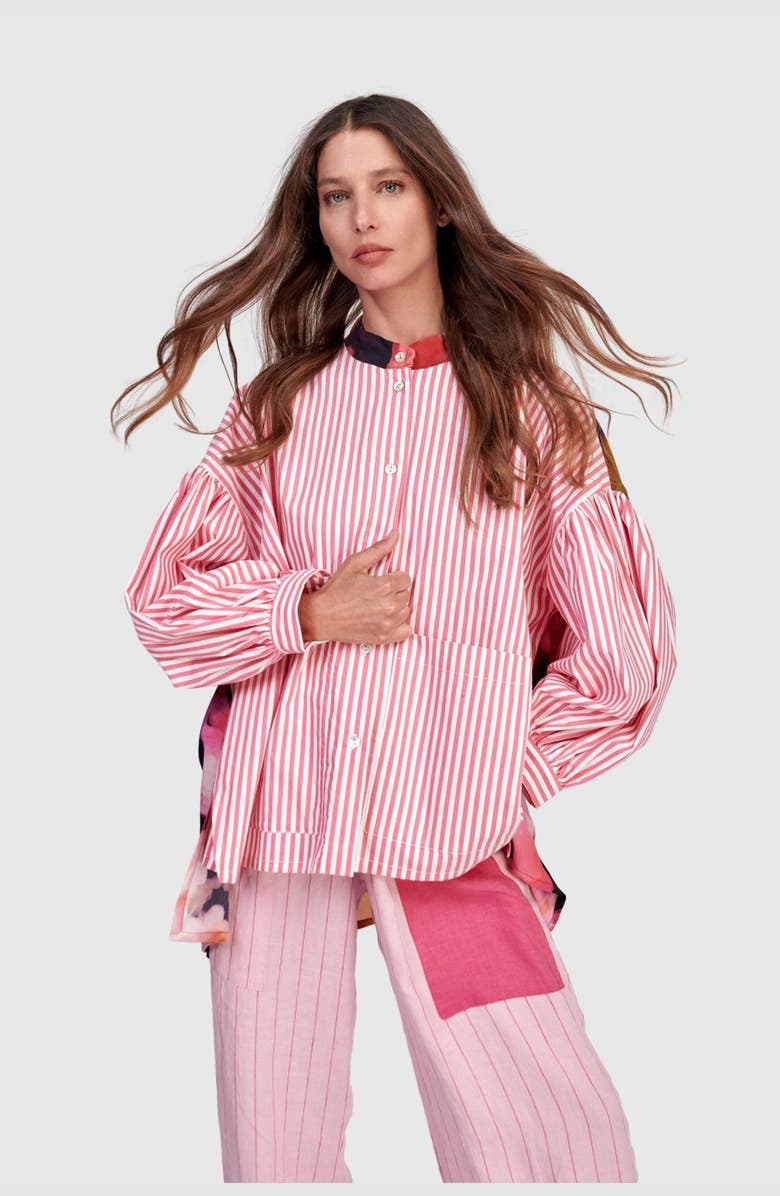 Alembika Paradise Puff Shirt, Main, color, Pink