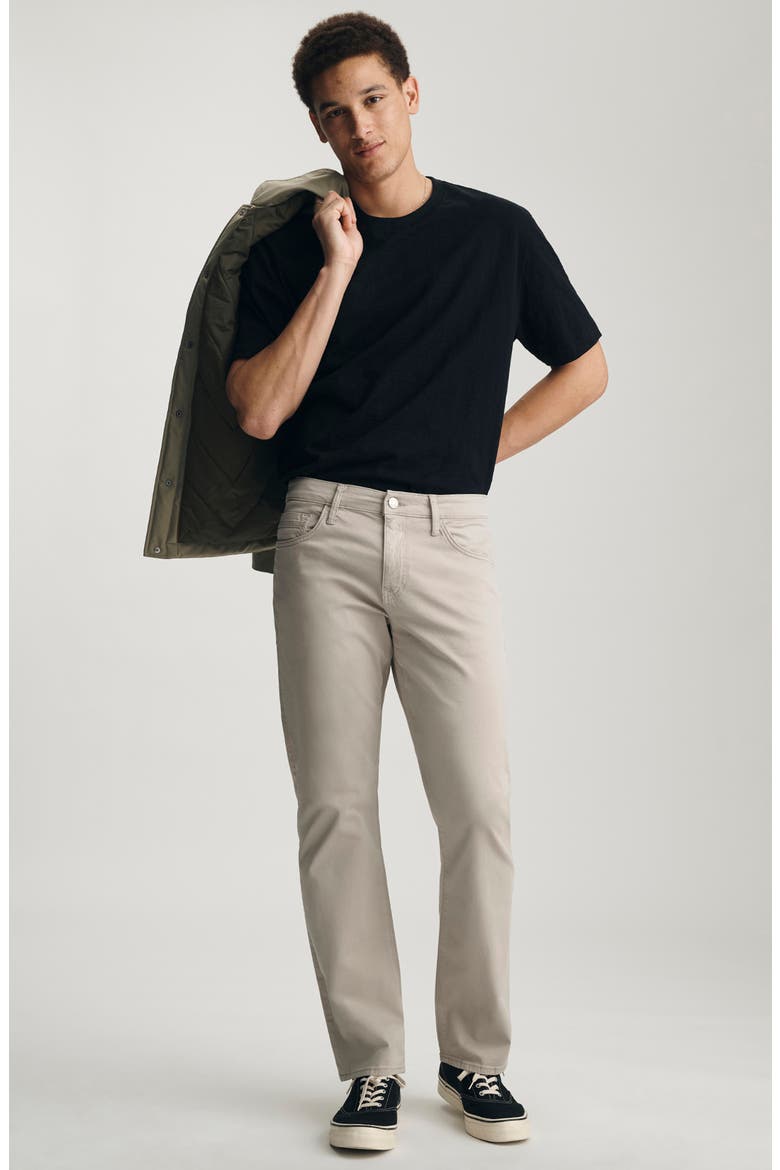 Matt Relaxed Straight Leg Twill Pants, Alternate, color, STONE TWILL