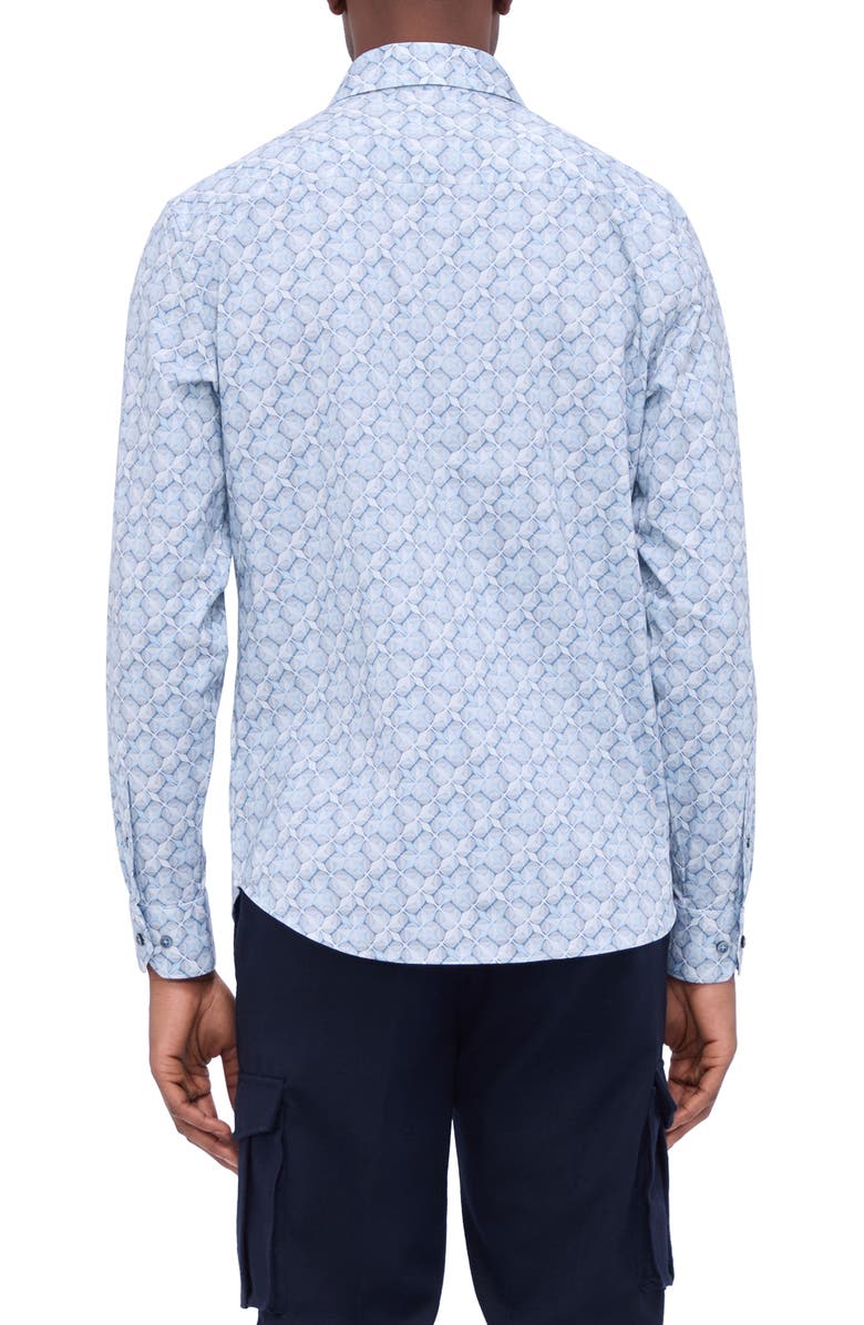 Bugatchi James OoohCotton<sup>®</sup> Abstract Print Button-Up Shirt, Alternate, color,