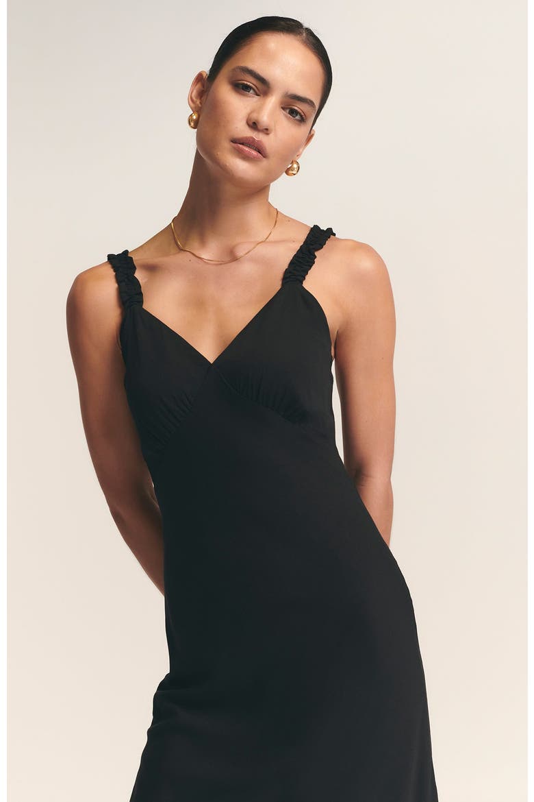 Tide Midi Dress, Alternate, color, Black