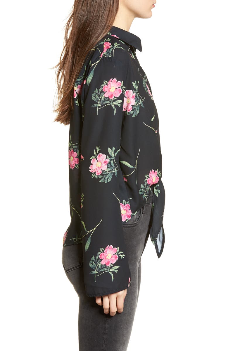 Ten Sixty Sherman Tie Front Shirt, Alternate, color,