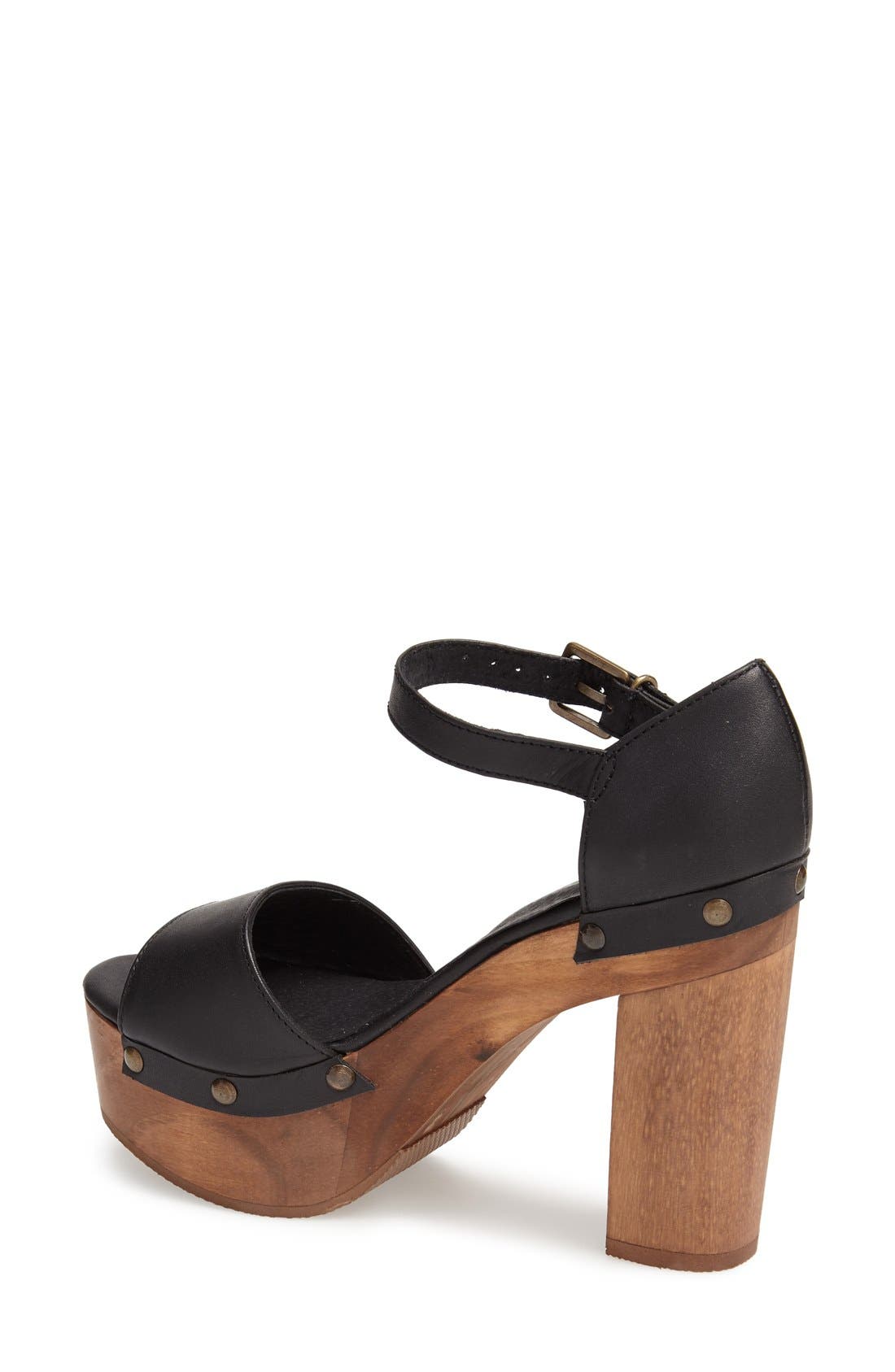 by Cordani 'Tulum' Platform Sandal, Alternate, color, BLACK NUBUCK