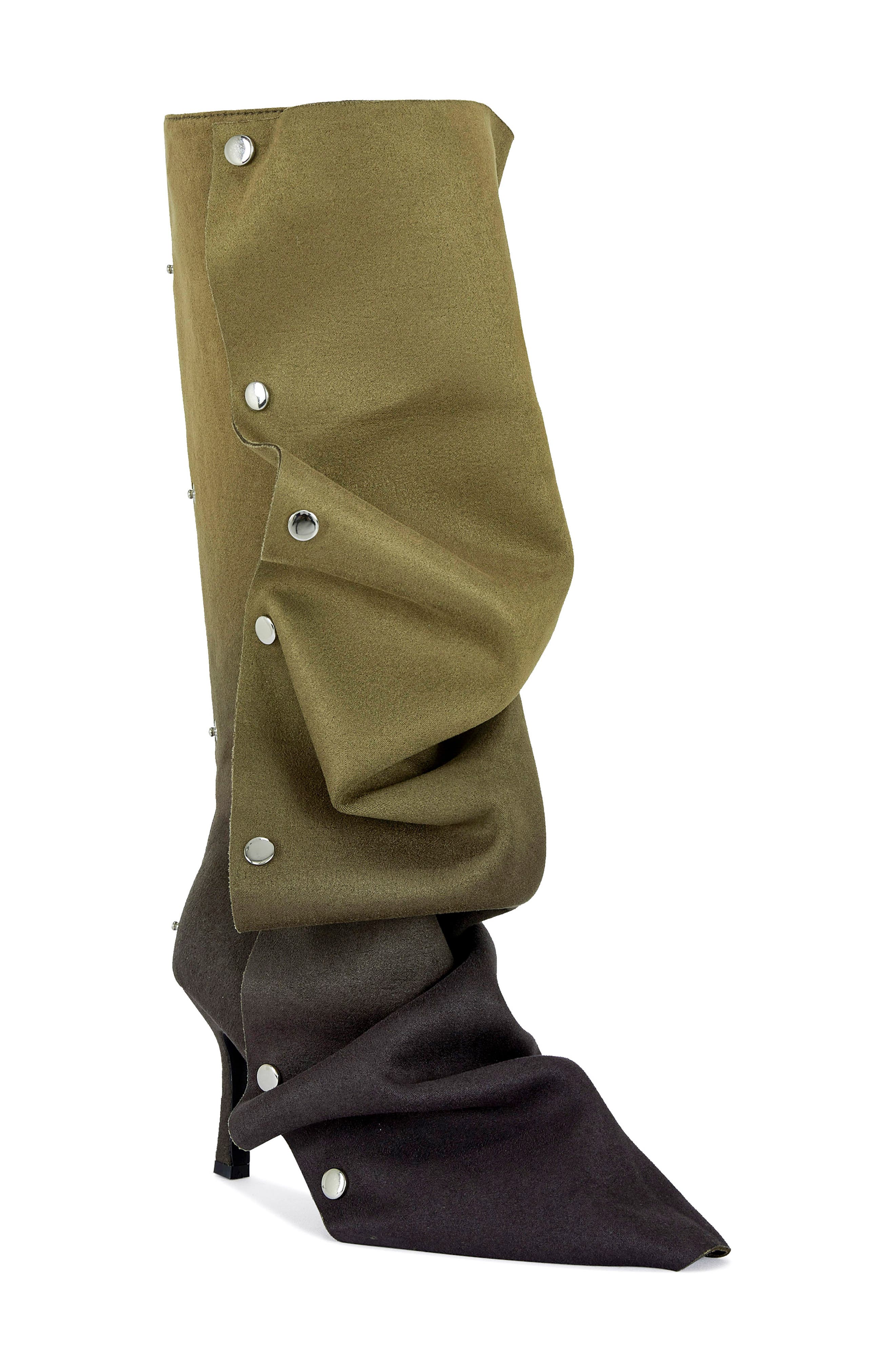 AZALEA WANG Imogine Knee High Slouch Boot, Main, color, Olive