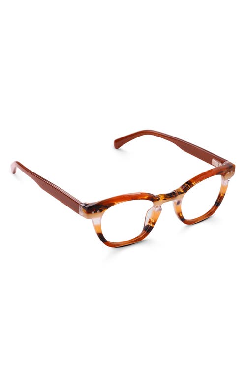 Eyebobs Waylaid 45mm Round Reading Glasses In Pecan Tortoise Stripe