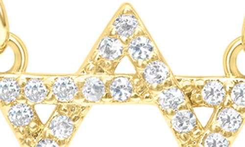 Shymi Pavé Cubic Zirconia Star Of David Necklace In Gold