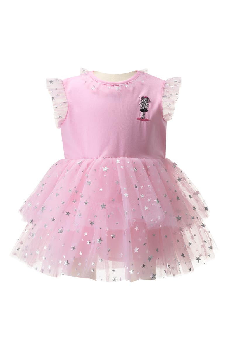 Rachel Riley Eloise Sparkle Star Tutu Dress, Main, color, Pink