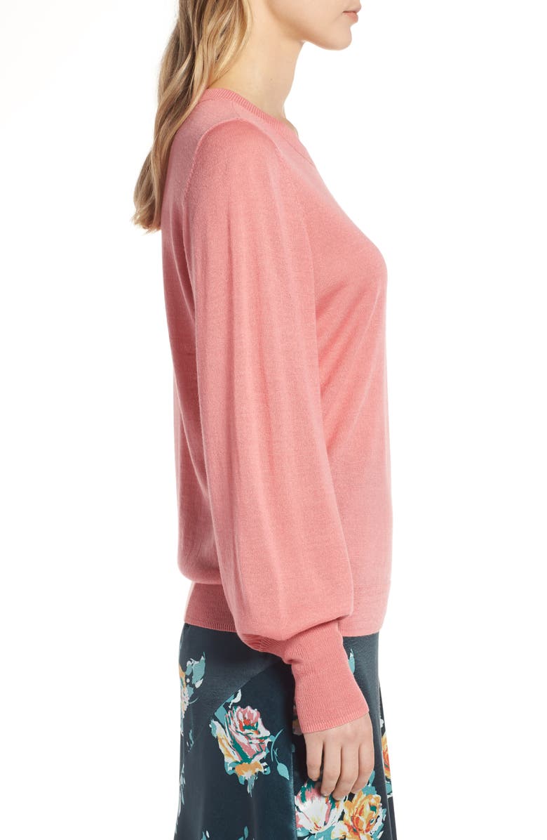 Halogen<sup>®</sup> Puff Sleeve Sweater, Alternate, color,