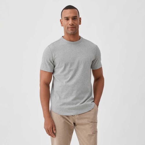 Surfside Supply Co. Salty Scoop Jersey Tee In Heather Grey