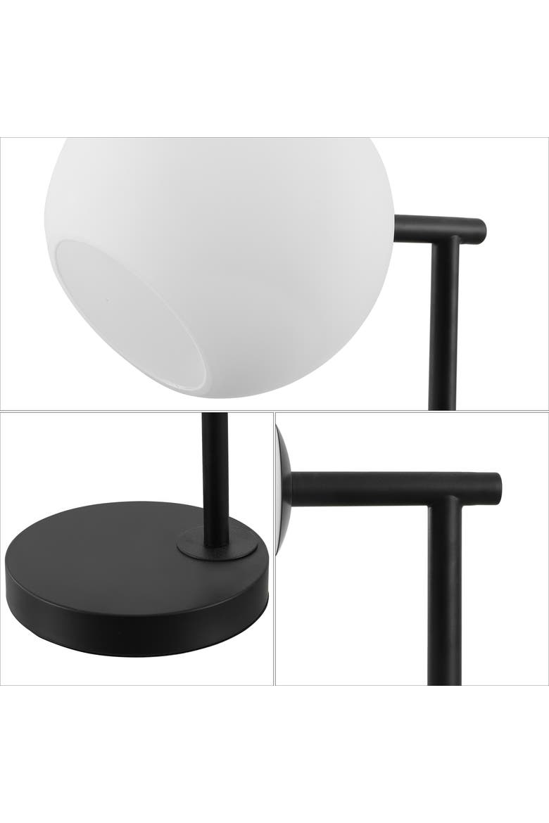 Charles Contemporary Modern Metal/Marble LED Table Lamp, Alternate, color, Black