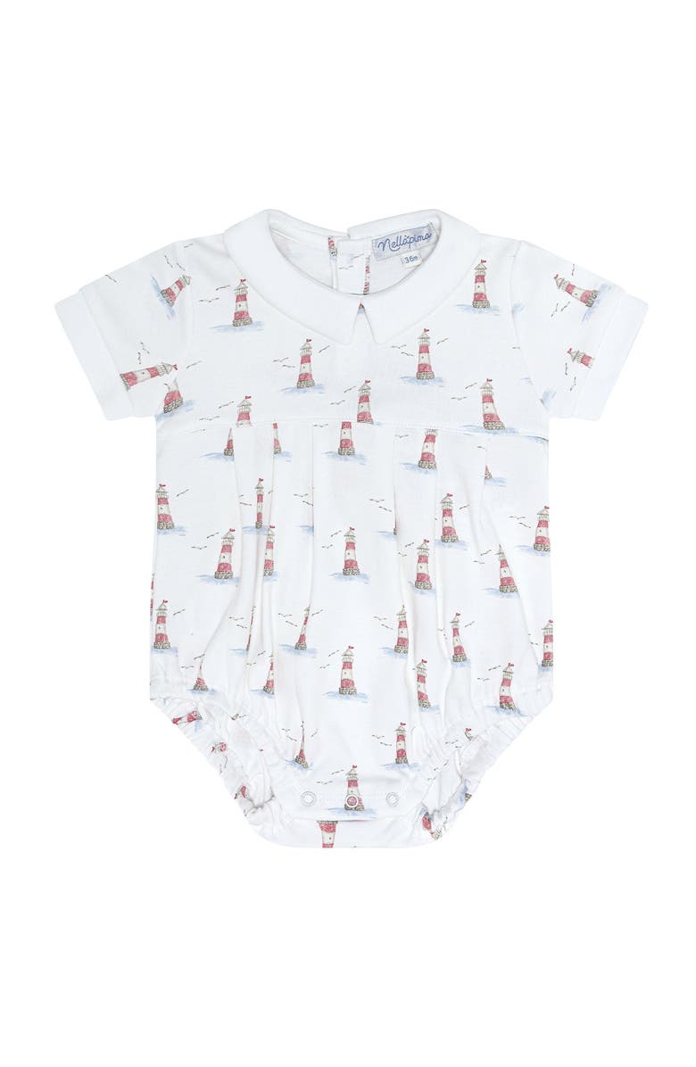Nellapima Lighthouse Print Bubble - Baby, Main, color, Red