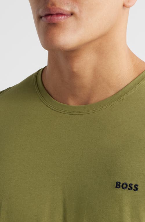 Hugo Boss Boss Mix Match Pajama T-shirt In Medium Green