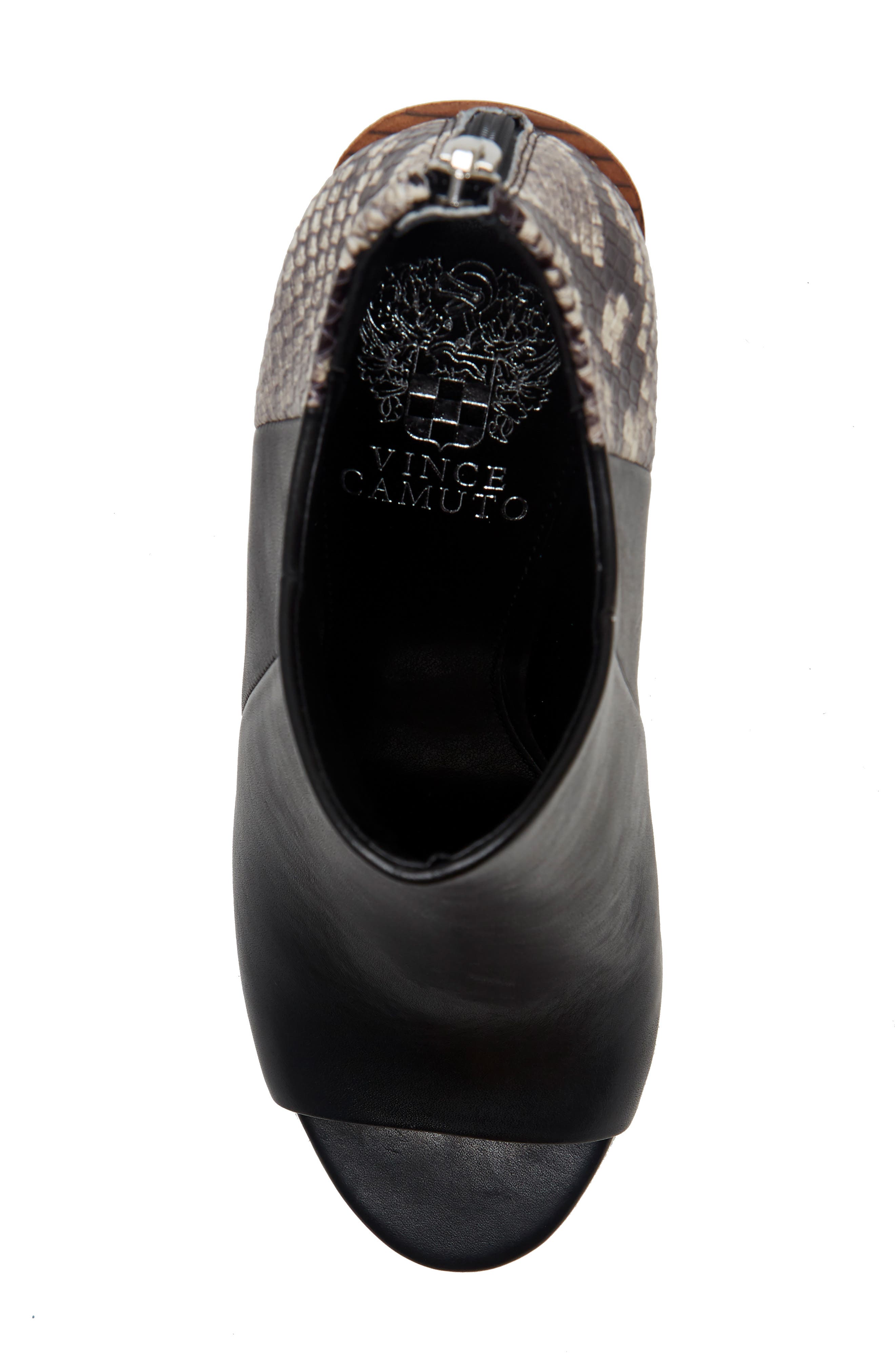 Vince Camuto Artiziana Open Toe Bootie, Alternate, color, 