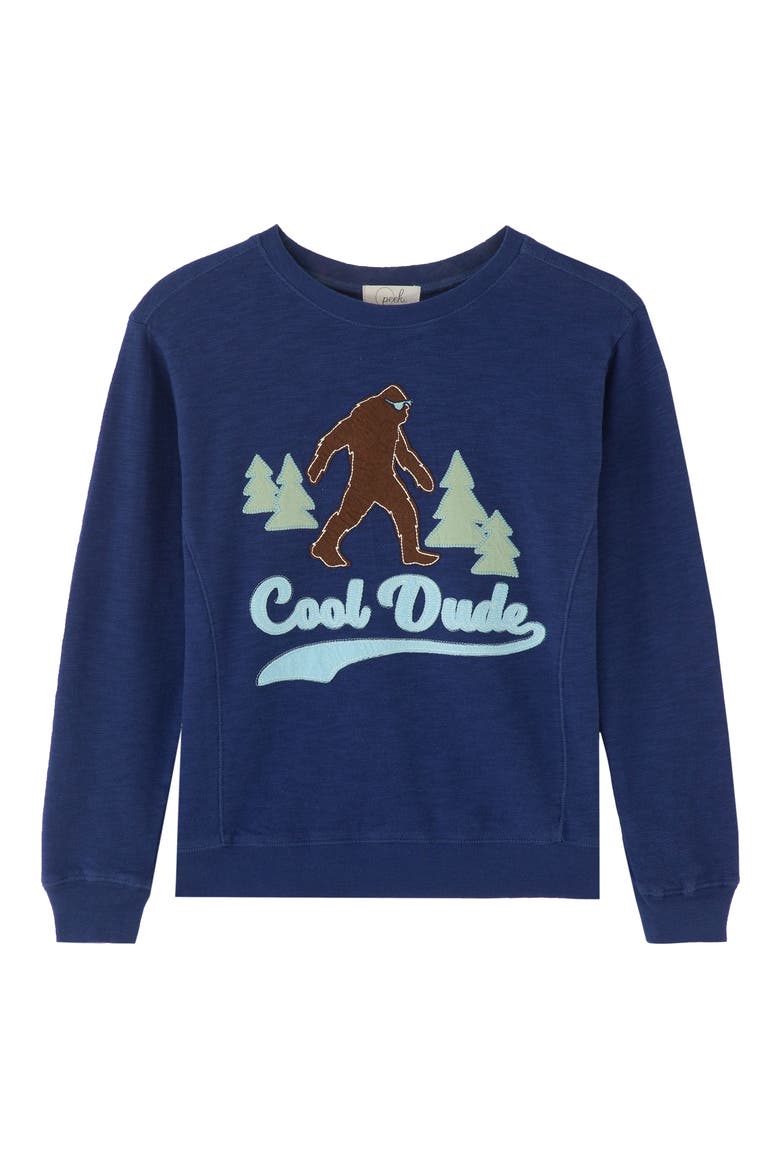 Kids' Morris Cool Dude Yeti Sweatshirt, Main, color, NAVY