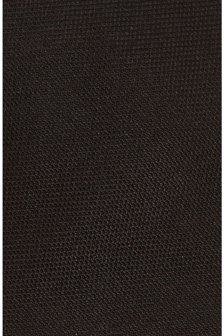 Solid Black Silk Tie, Alternate, color, BLACK