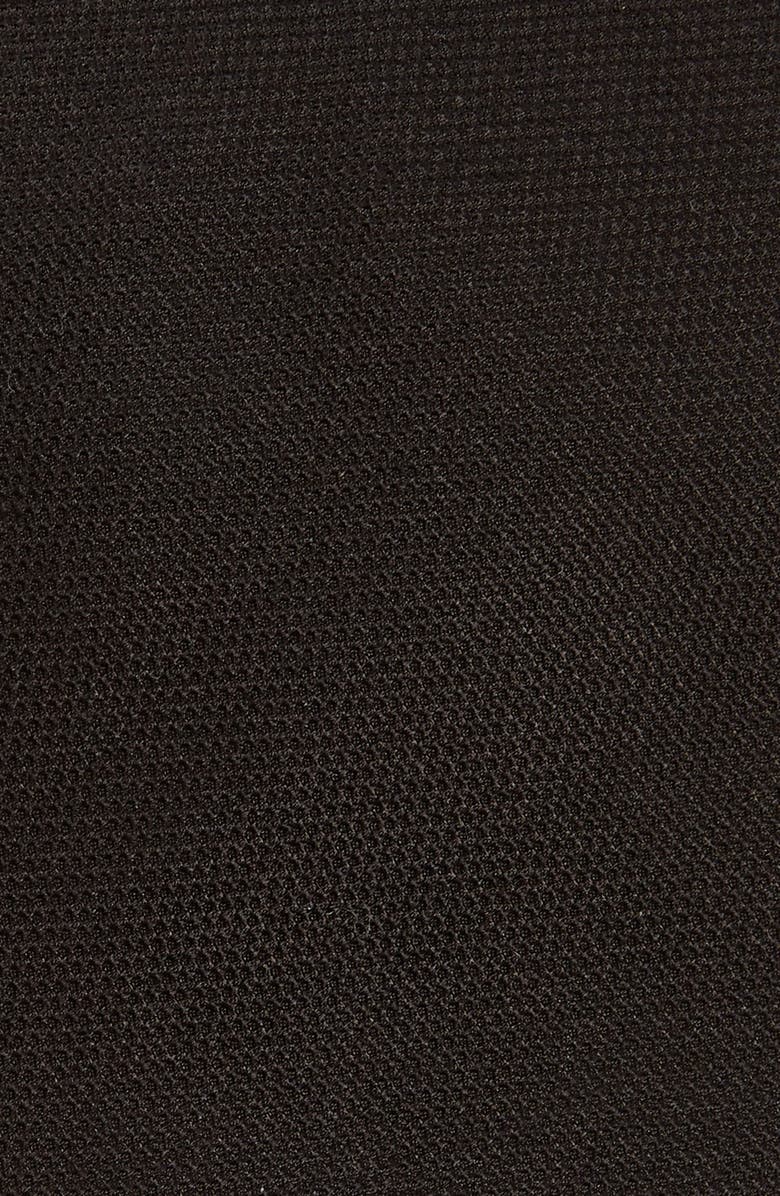 Solid Black Silk Tie