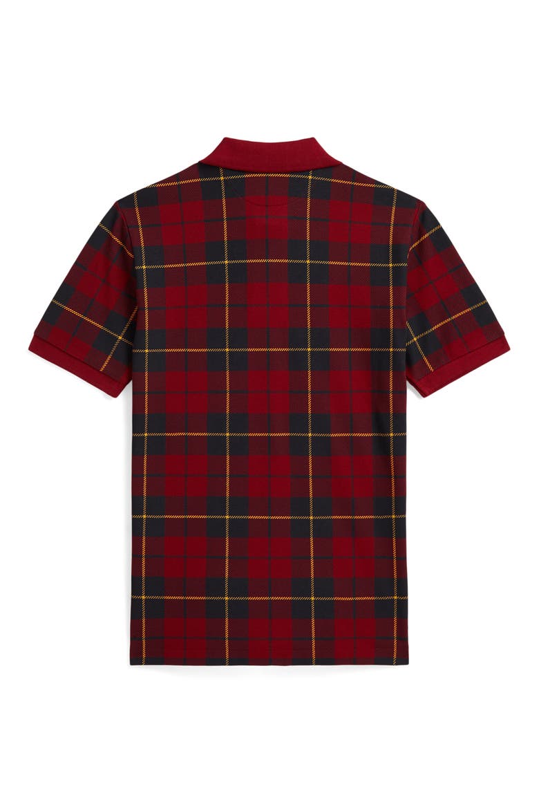 Kids' Plaid Cotton Mesh Polo, Alternate, color, WALLACE TARTAN