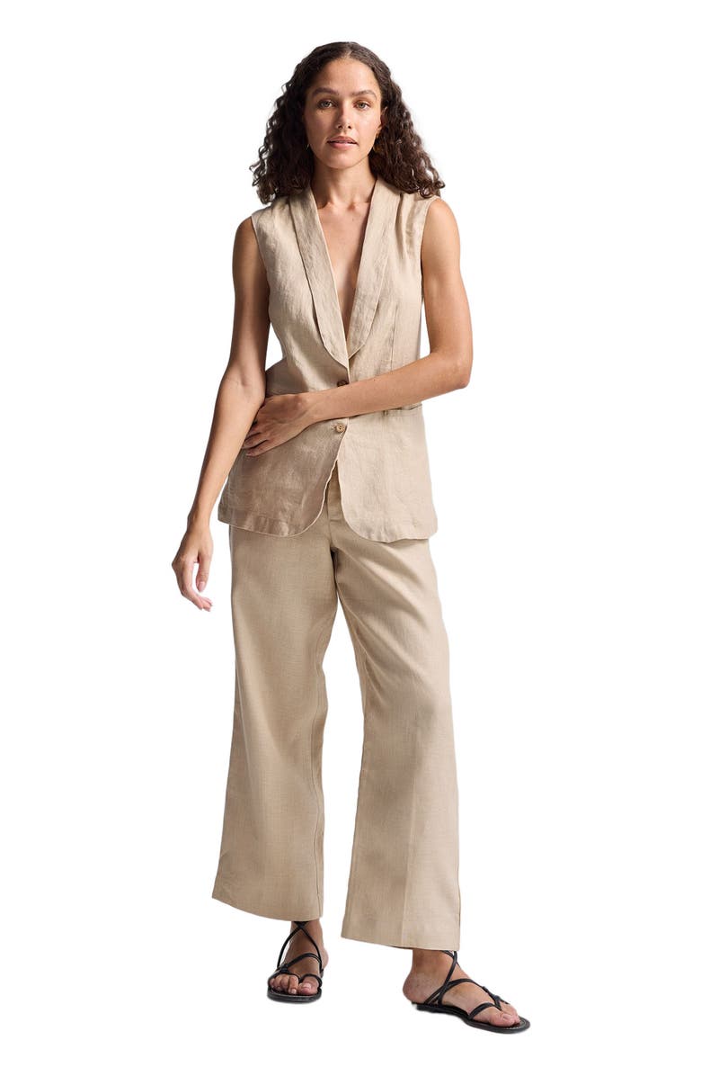Reistor Women's Wide Leg Pants in Hemp, Alternate, color, Neutral Beige