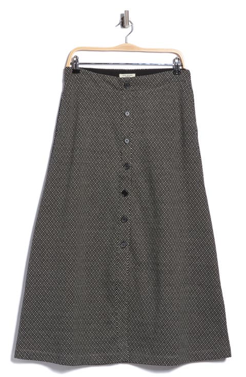 Front Button Boot Skirt