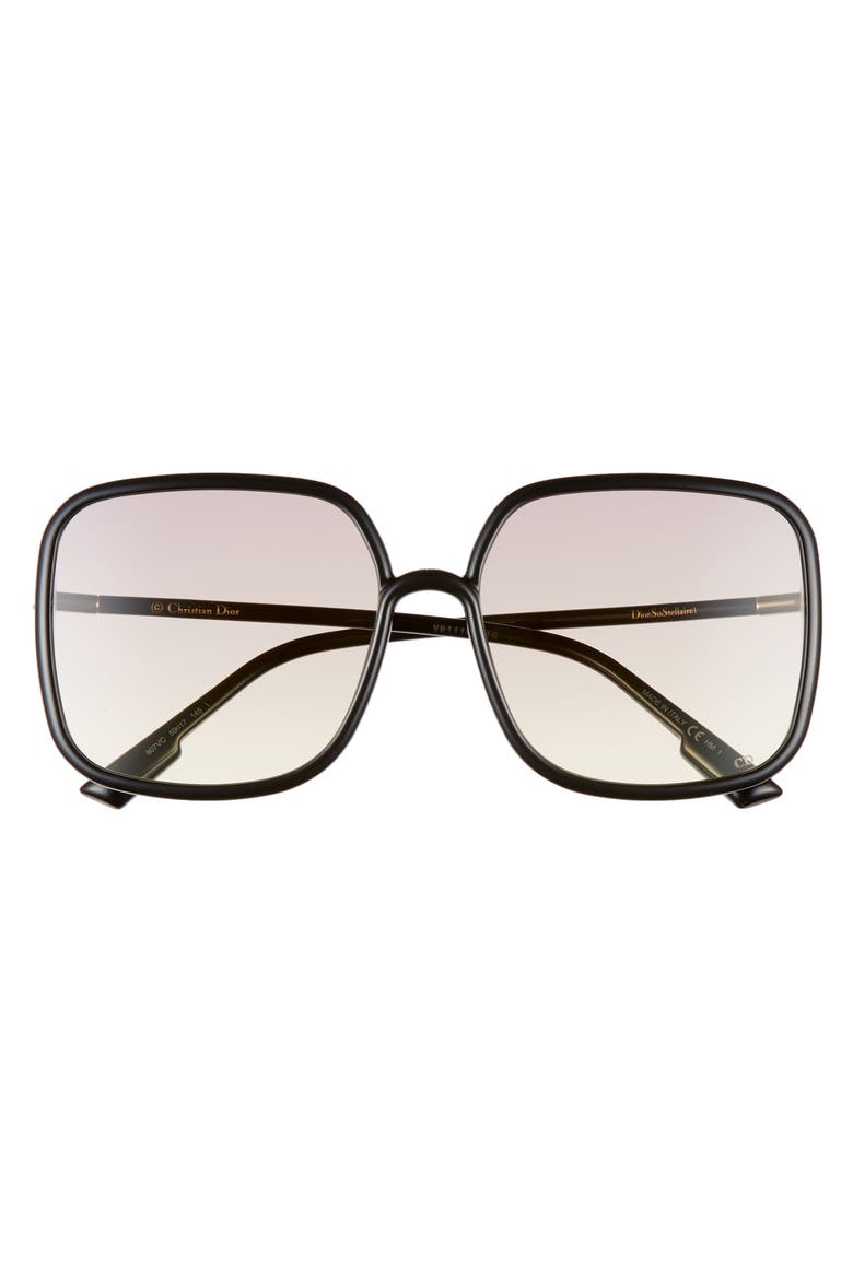 Stellair 59mm Square Sunglasses, Alternate, color, BLACK/ PINK