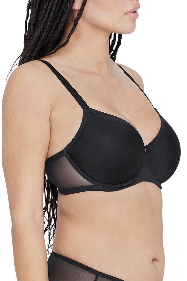 Spellbound Spacer Underwire Convertible Bra, Alternate, color, BLACK