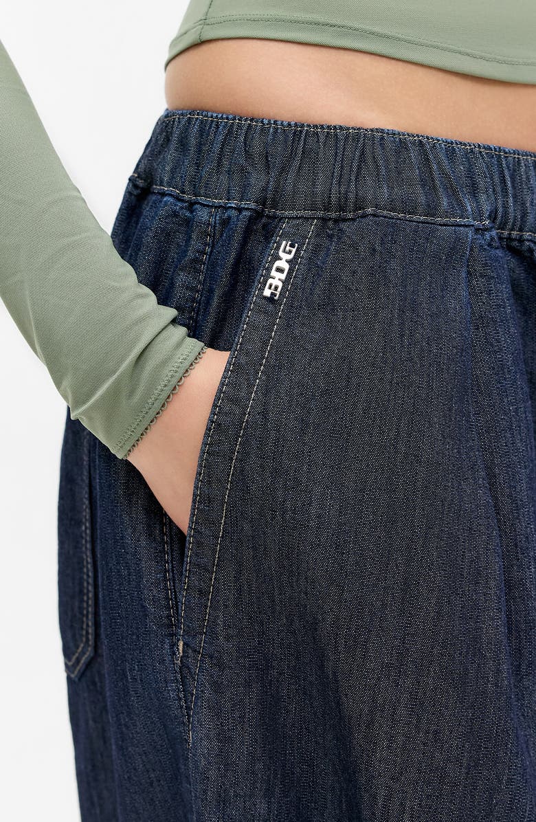 BDG Urban Outfitters Bobbi Pleated Raw Denim Pants, Alternate, color, Mid Vintage