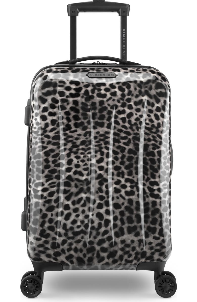 Aimee Kestenberg Jewel Strut Runway Spots 20-Inch Hardside Spinner Suitcase, Main, color,