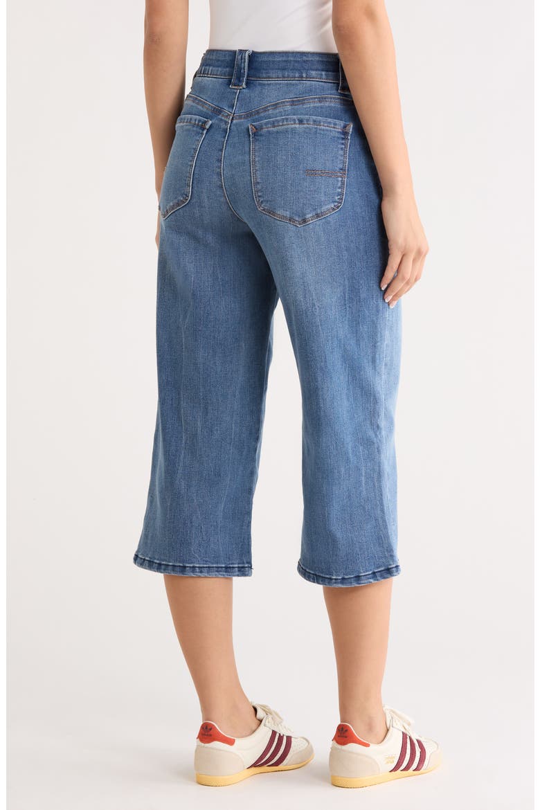 Relaxed Wide Leg Capri Jeans, Alternate, color, MID BLUE ARTISANAL