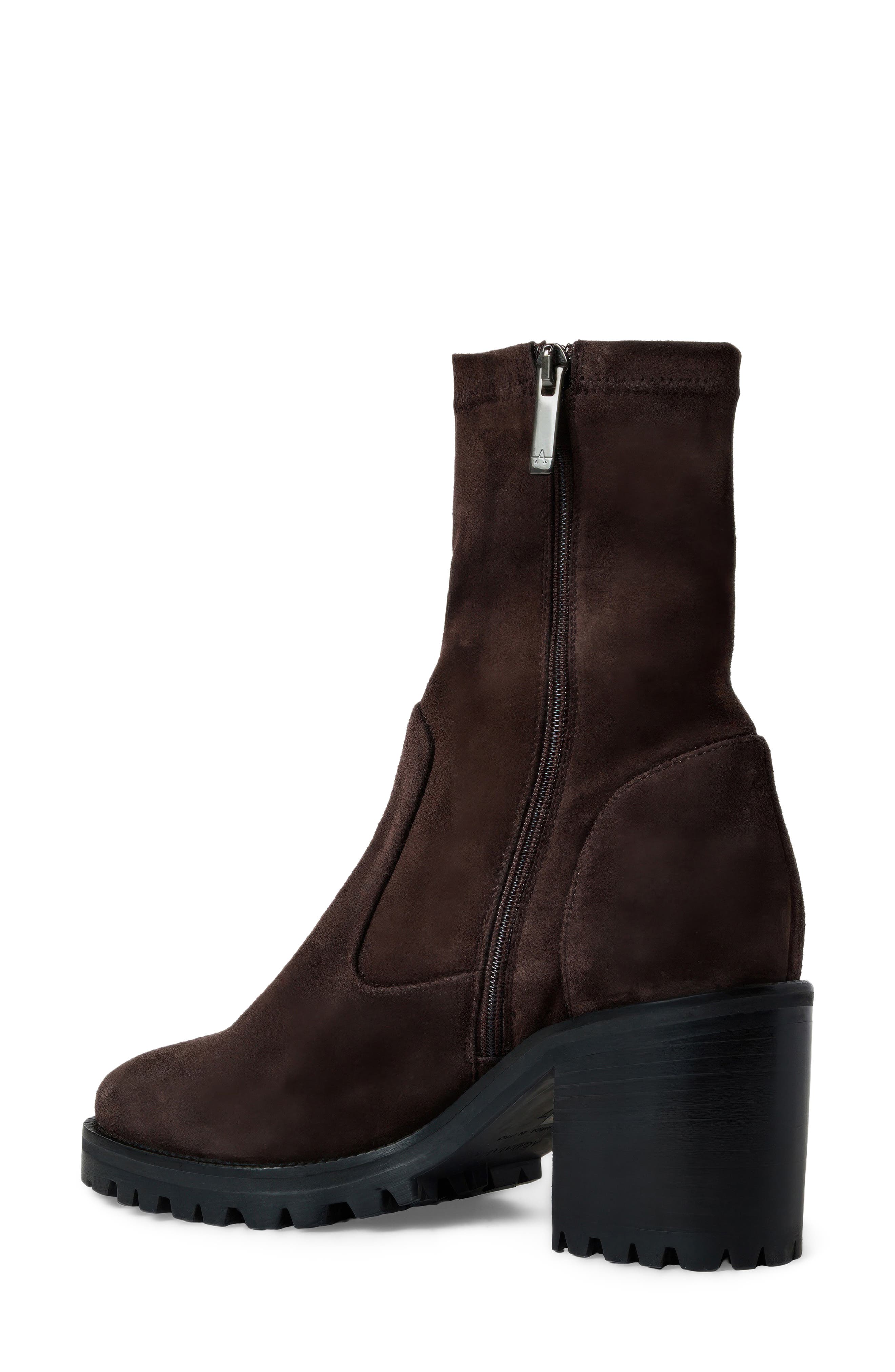 Joplin Leather Bootie, Alternate, color, PEPPERCORN SUEDE